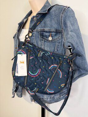 Lug NWT Blue, Polka Dot Crossbody Bags - Size OS